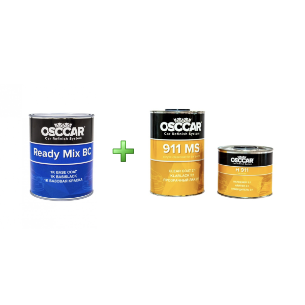 Deep Black 1L + 911 MS akrilinis lakas 1,5L