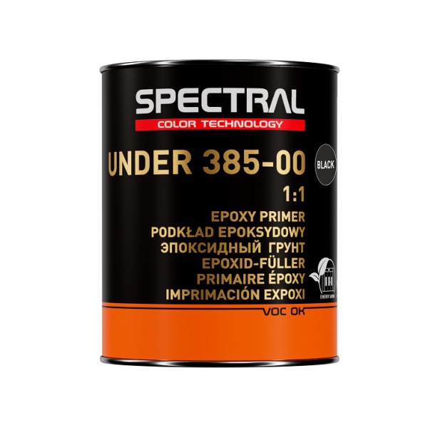 Spectral 385-00 Epoksidinis gruntas BLACK 0,8L komplektas su H6385