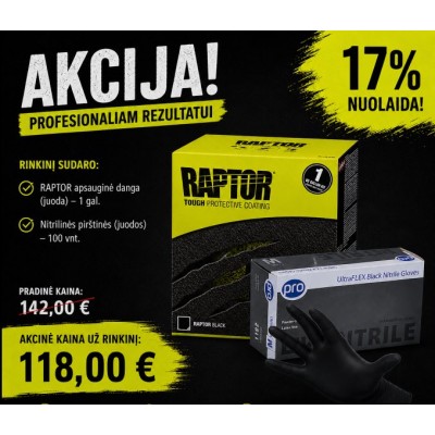 RAPTOR juoda danga 3.8L...