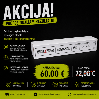 SOTRO maskavimo plėvelė 4x300m