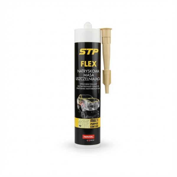 Purškiamas hermetikas STP FLEX gelsvas 290ml NOVOL