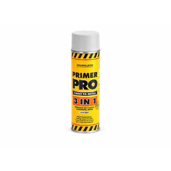 Aerozolinis PRO užpildantis gruntas šviesiai pilkas 500 ml. Chamaleon